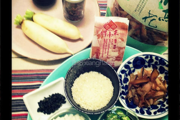 柴鱼茶泡饭的做法图解1