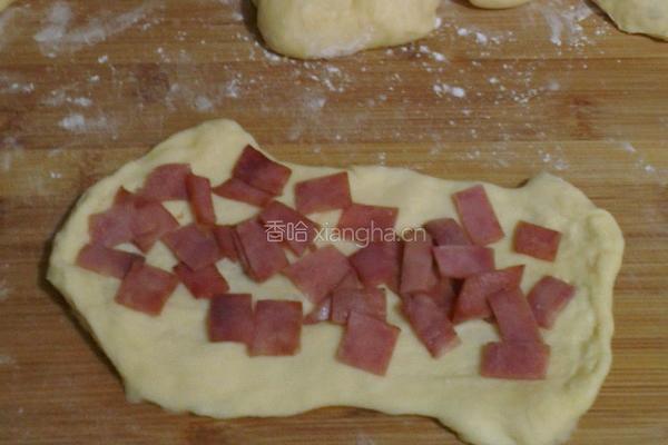 葱花火腿面包的做法图解4