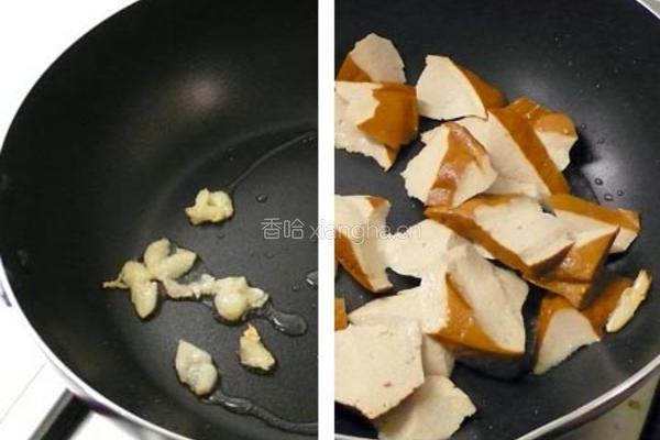 豆瓣香干炒白菜的做法图解2
