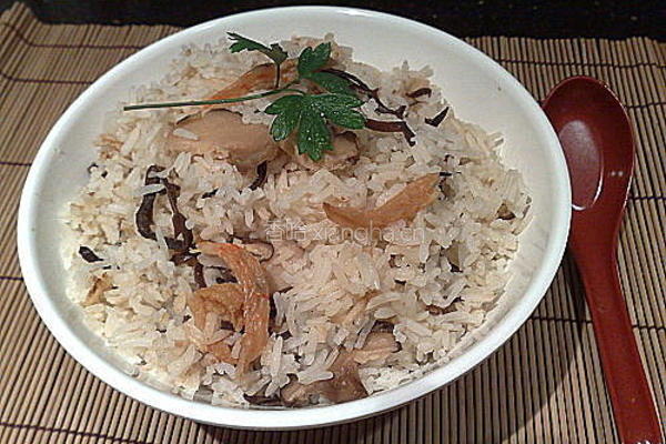 冬菇虾干大碗饭的做法图解1
