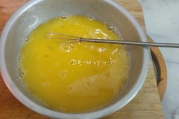 秋葵虾仁煎蛋的做法图解2