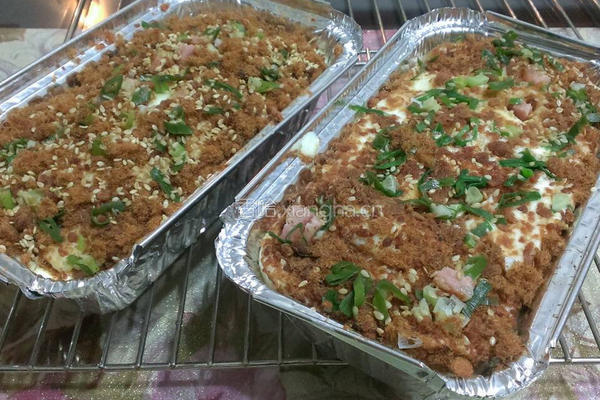 香葱肉松蒸蛋糕的做法图解9