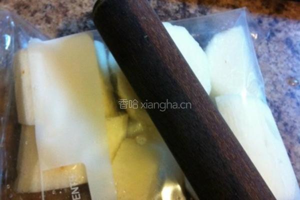秋葵山药冷豆腐的做法图解2