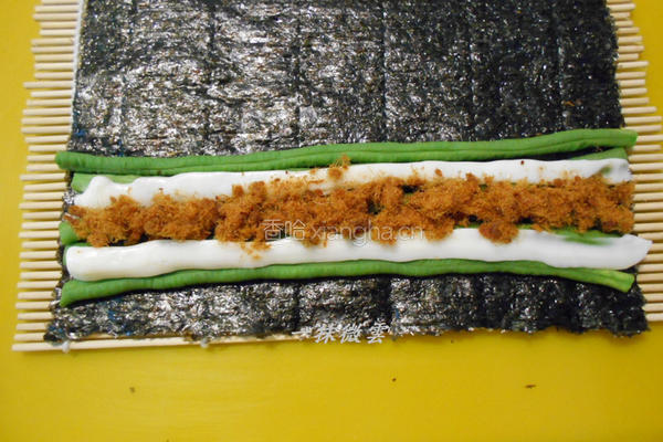 四季豆海苔卷的做法图解5