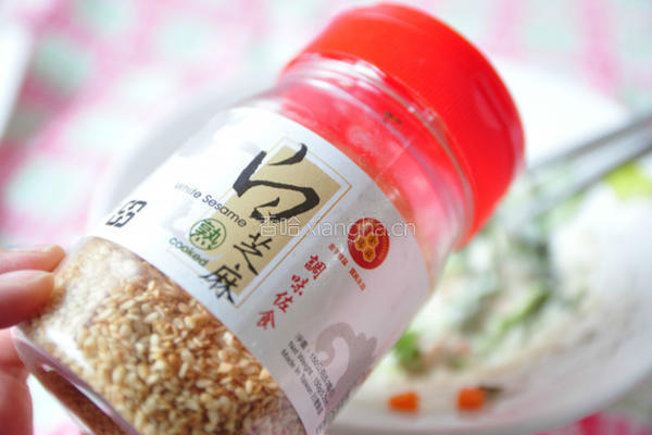 海苔芹菜叶煎饼的做法图解3