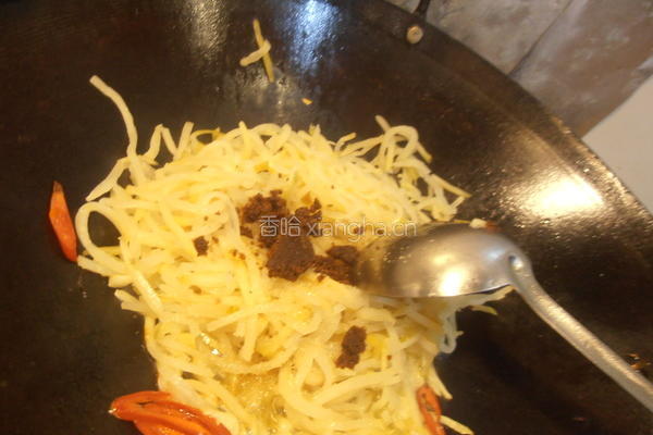 榨菜肉丝板条的做法图解5
