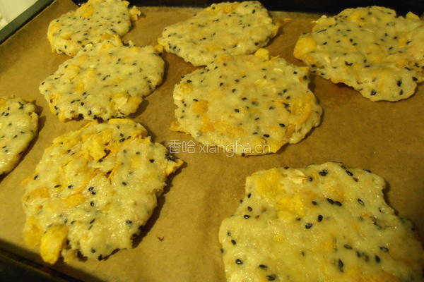 芝麻麦片硬饼干的做法图解11