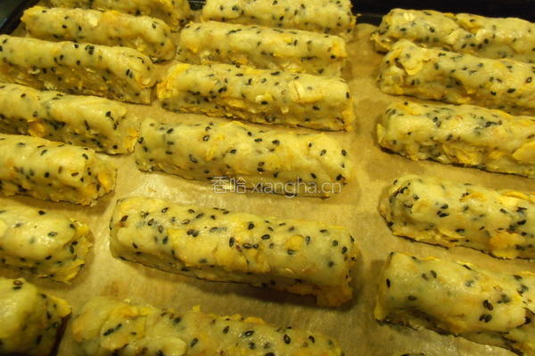 芝麻麦片硬饼干的做法图解8
