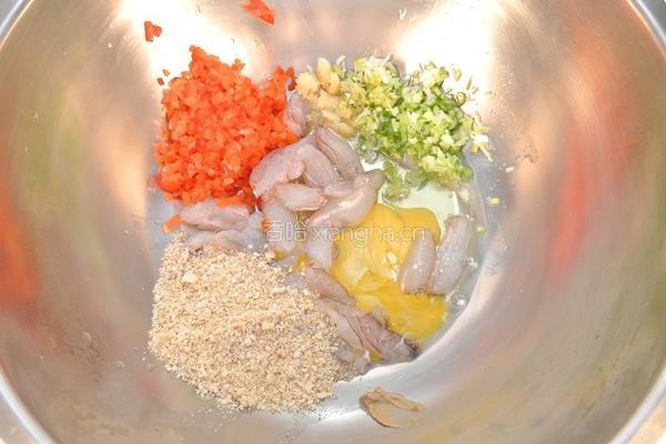 香酥蟹肉饼的做法图解2