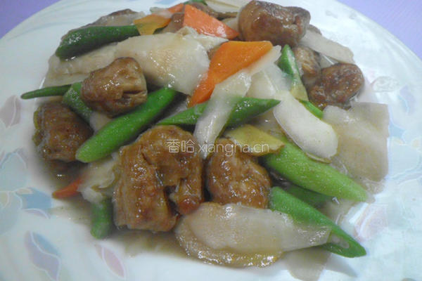 酸笋片儿烩素肉块
