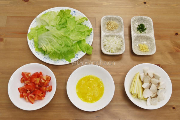 蟹肉温沙拉的做法图解1