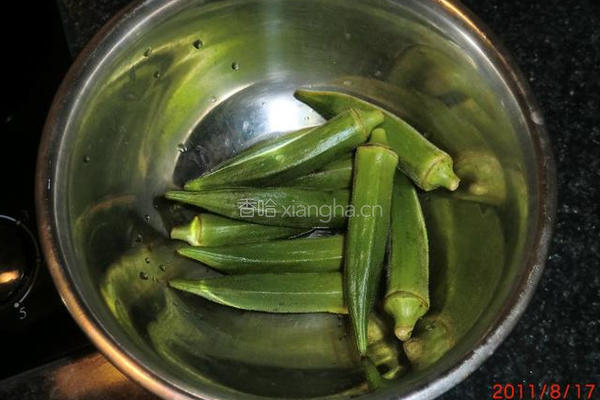 山药秋葵冷豆腐的做法图解2