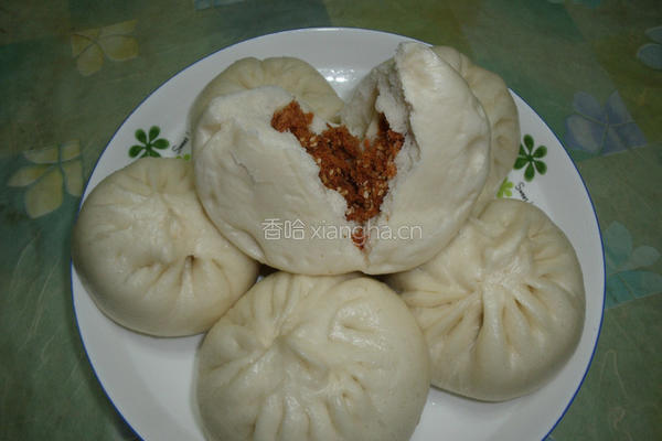 海苔肉松包子的做法图解6