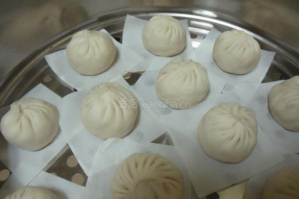 海苔肉松包子的做法图解5