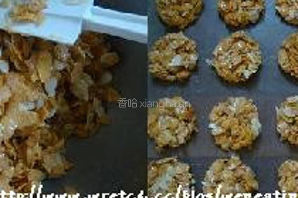 玉米麦片饼干的做法图解2