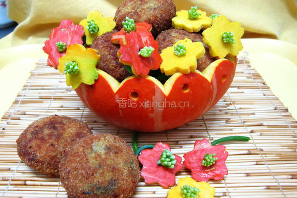 南瓜海苔可乐饼的做法图解8