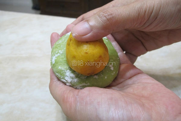 抹茶地瓜面包的做法图解6