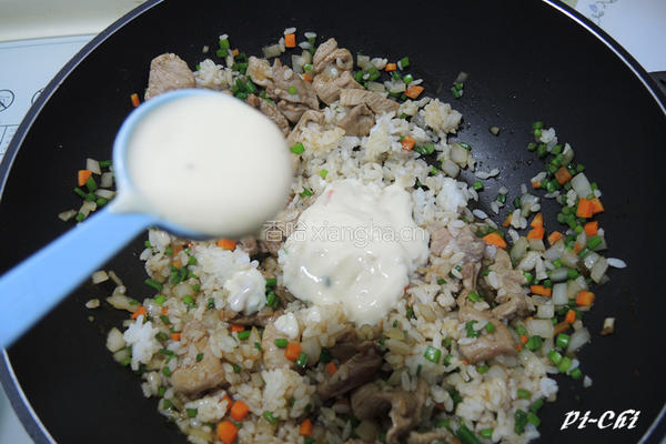 蜜汁白酱焗烤饭的做法图解6