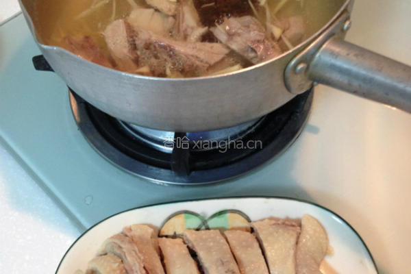 冬菜鹅肉冬粉汤的做法图解2