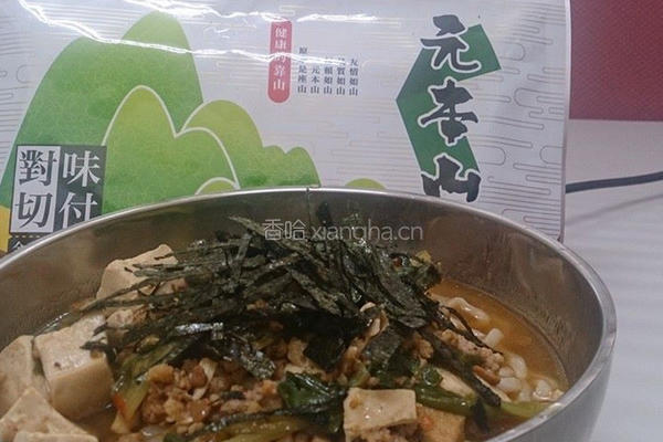 海苔豆腐杂菜面