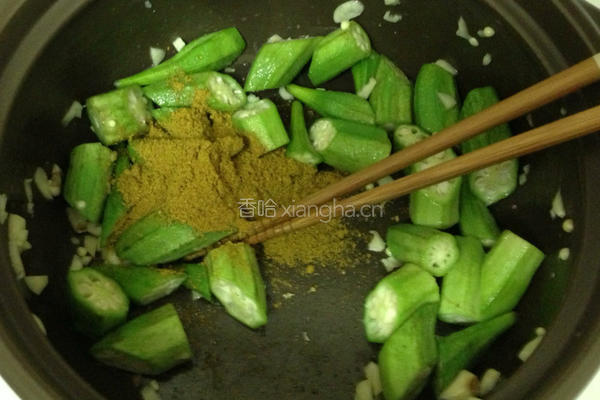 微辣咖哩秋葵的做法图解4