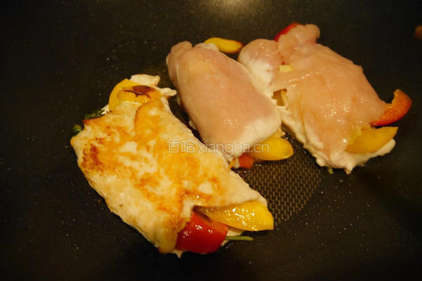 起司甜椒鸡肉卷的做法图解5