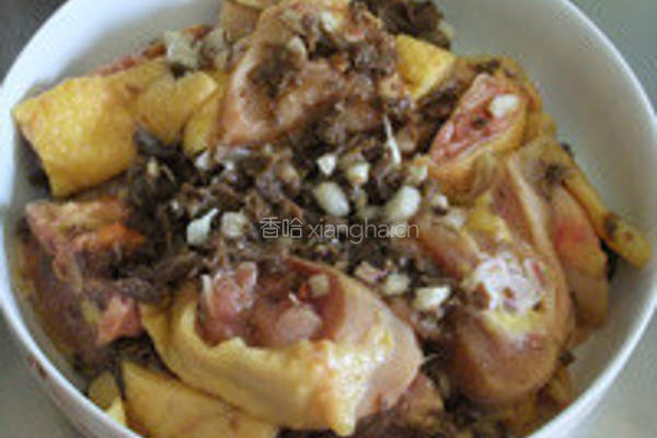 冬菜蒜味鲜鸡肉的做法图解4