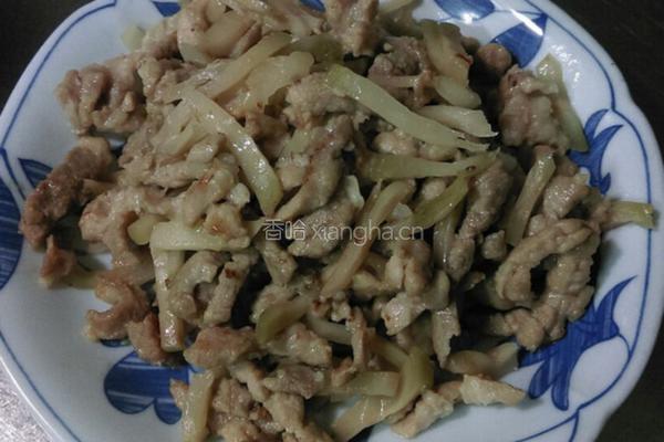 榨菜炒肉丝