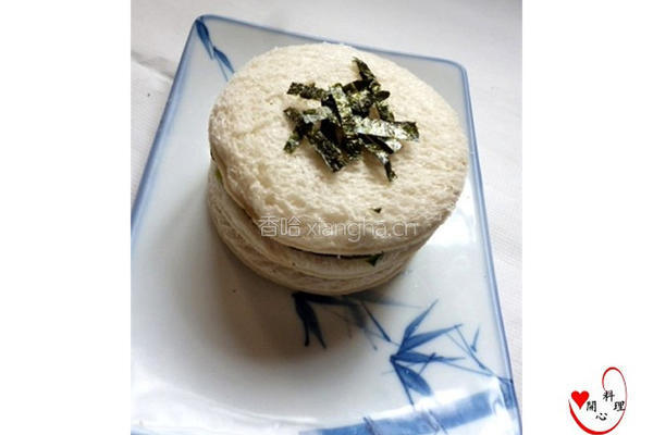 海苔圆形三明治的做法图解8