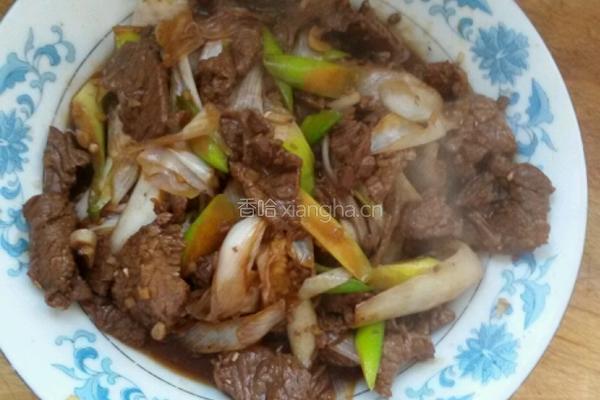 大葱爆牛肉的做法图解6