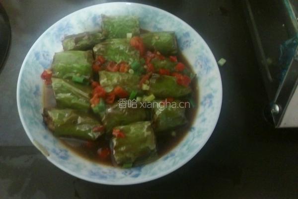 青椒肉末卷的做法图解6