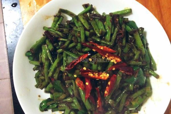 爆炒豆角/宫子城的做法图解4