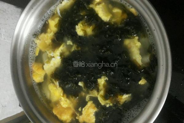 黄瓜鸡蛋紫菜汤的做法图解4