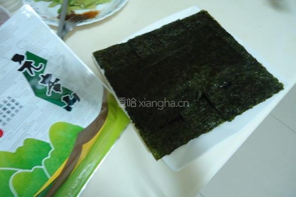 海苔芦笋虾蛋卷的做法图解4