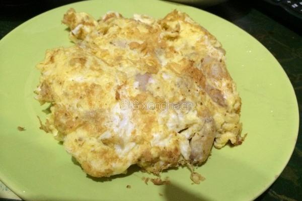 蟹肉炒蛋的做法图解7