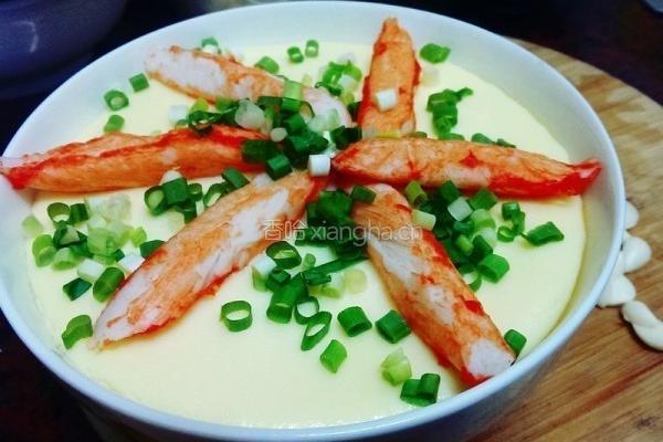 蟹肉蛤蜊蒸蛋的做法图解4