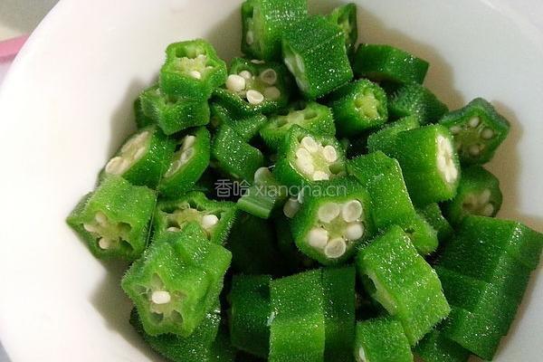 秋葵冷豆腐的做法图解4