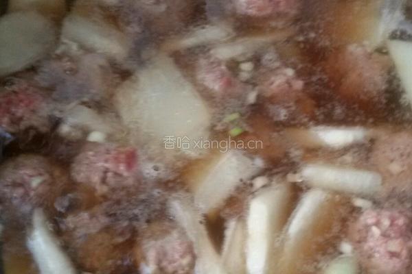 羊肉丸子氽冬瓜。的做法图解12