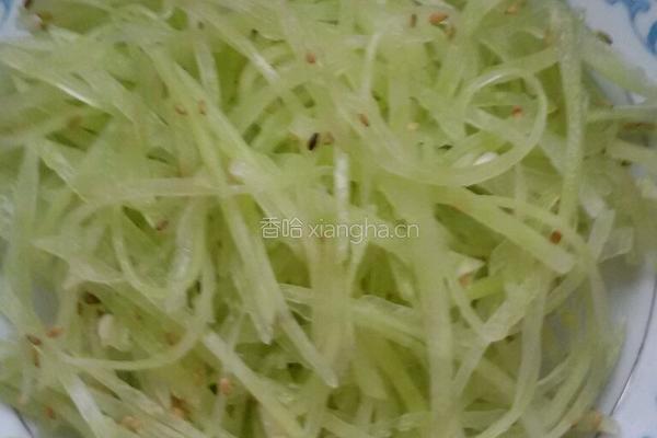 芝麻笋丝。