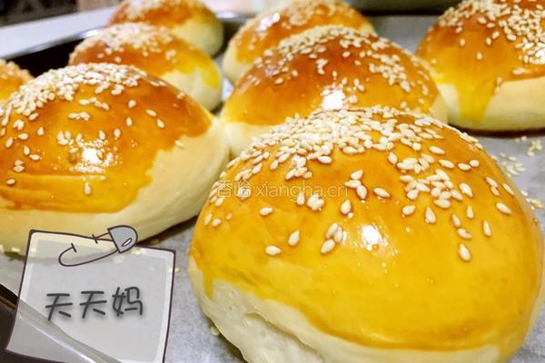 汉堡胚，餐包的做法图解7
