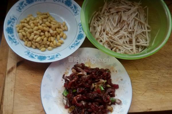 肉丝炒芥菜疙瘩。的做法图解5