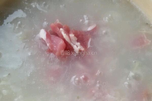 皮蛋瘦肉粥的做法图解7