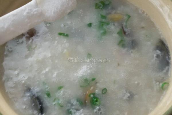 皮蛋瘦肉粥的做法图解8