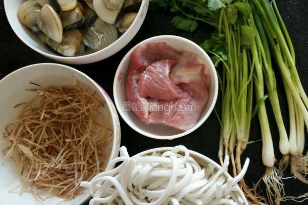 鱿鱼丝瘦肉刀切仔的做法图解1