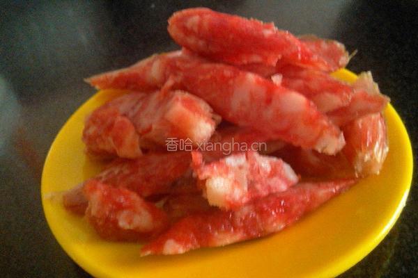 腊肉炒荷兰豆的做法图解2