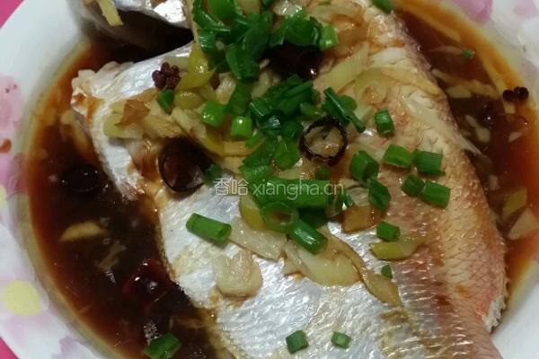 蒸红鲷鱼的做法图解6