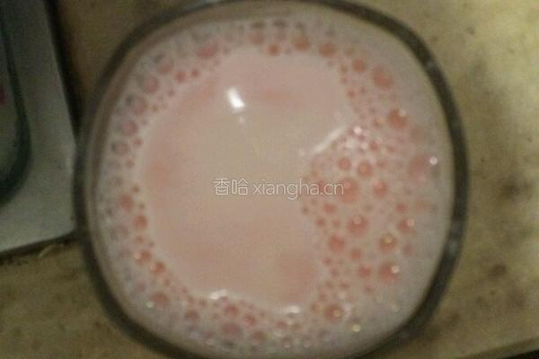 玫瑰红豆奶茶的做法图解4