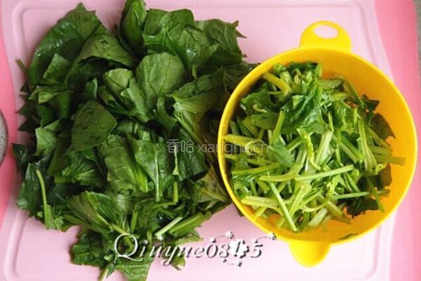 蒜香菠菜塔的做法图解2