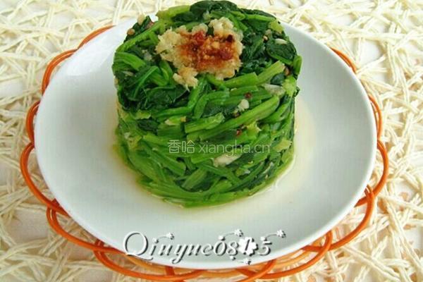 蒜香菠菜塔的做法图解7