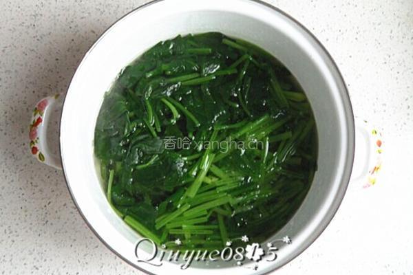 蒜香菠菜塔的做法图解4